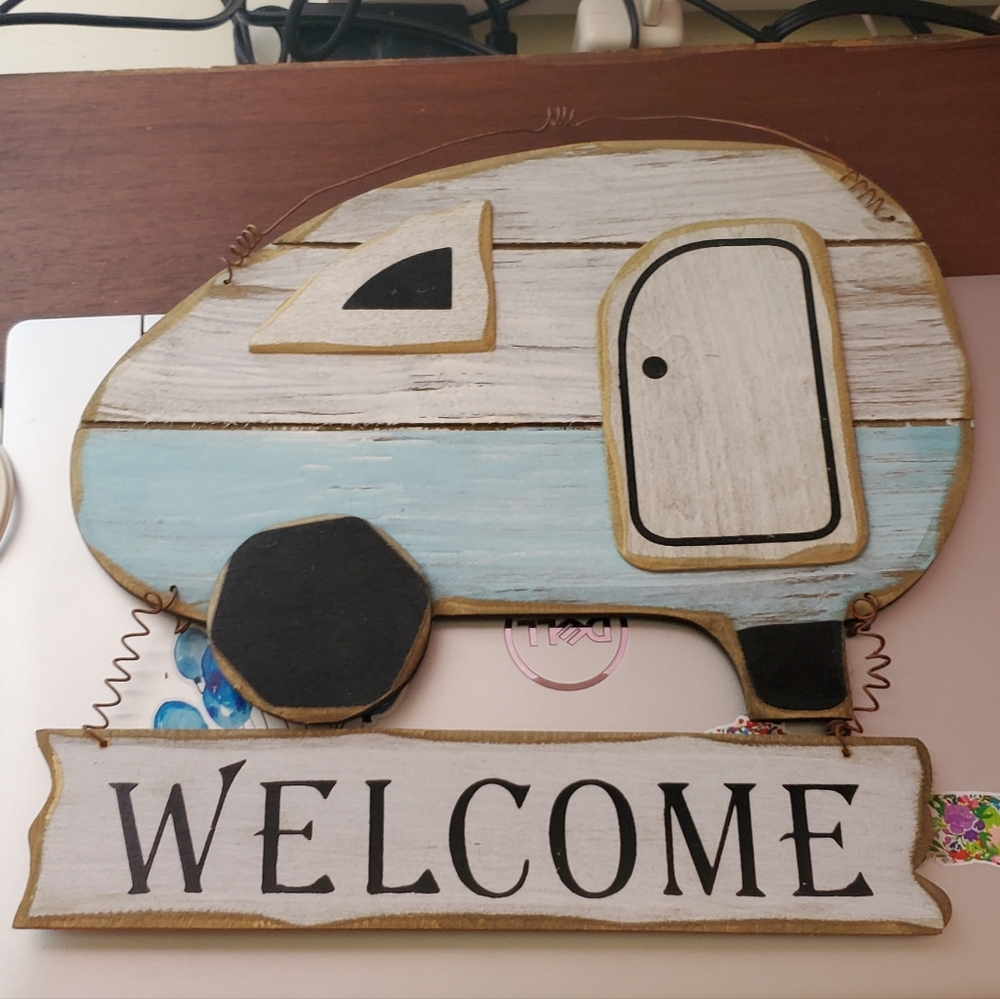 Camper Welcome Sign